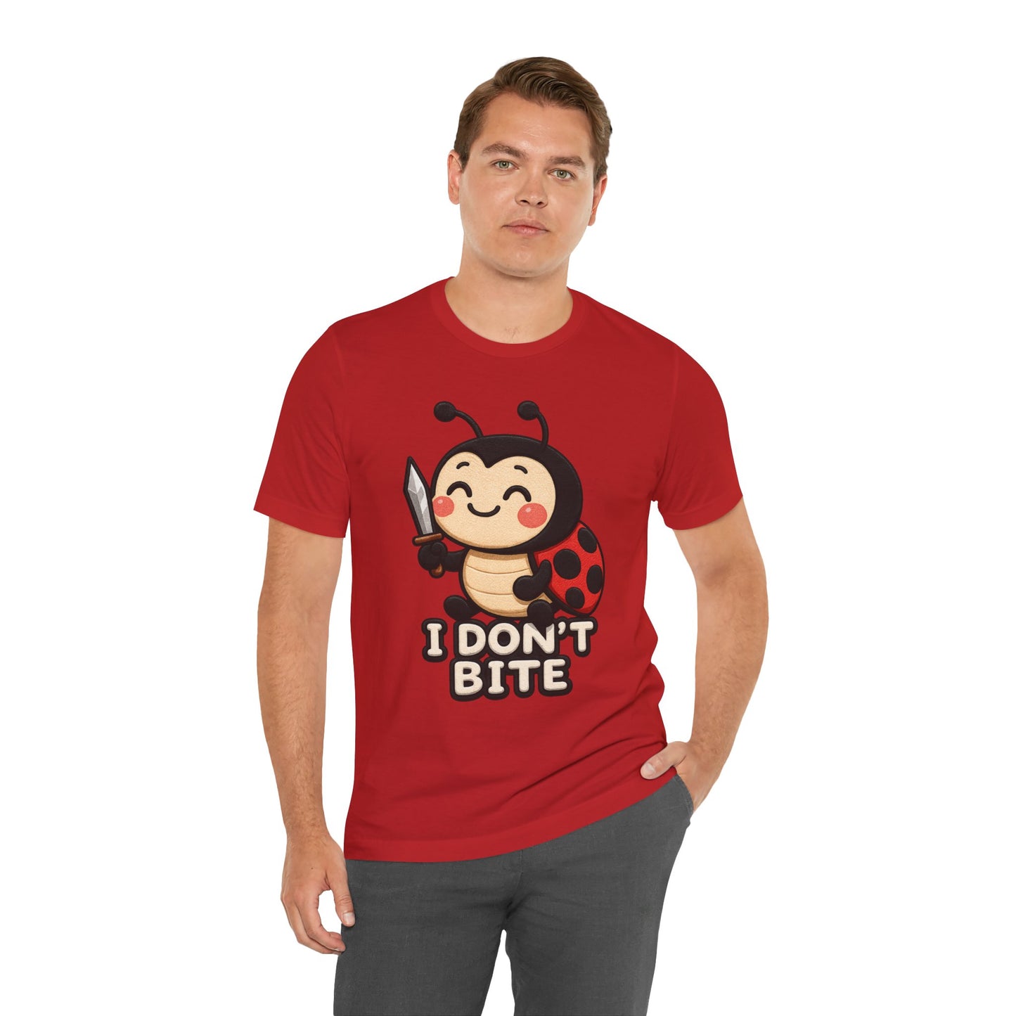 I Don't Bite Ladybug Tee — Cute Funny Insect Graphic T-Shirt
