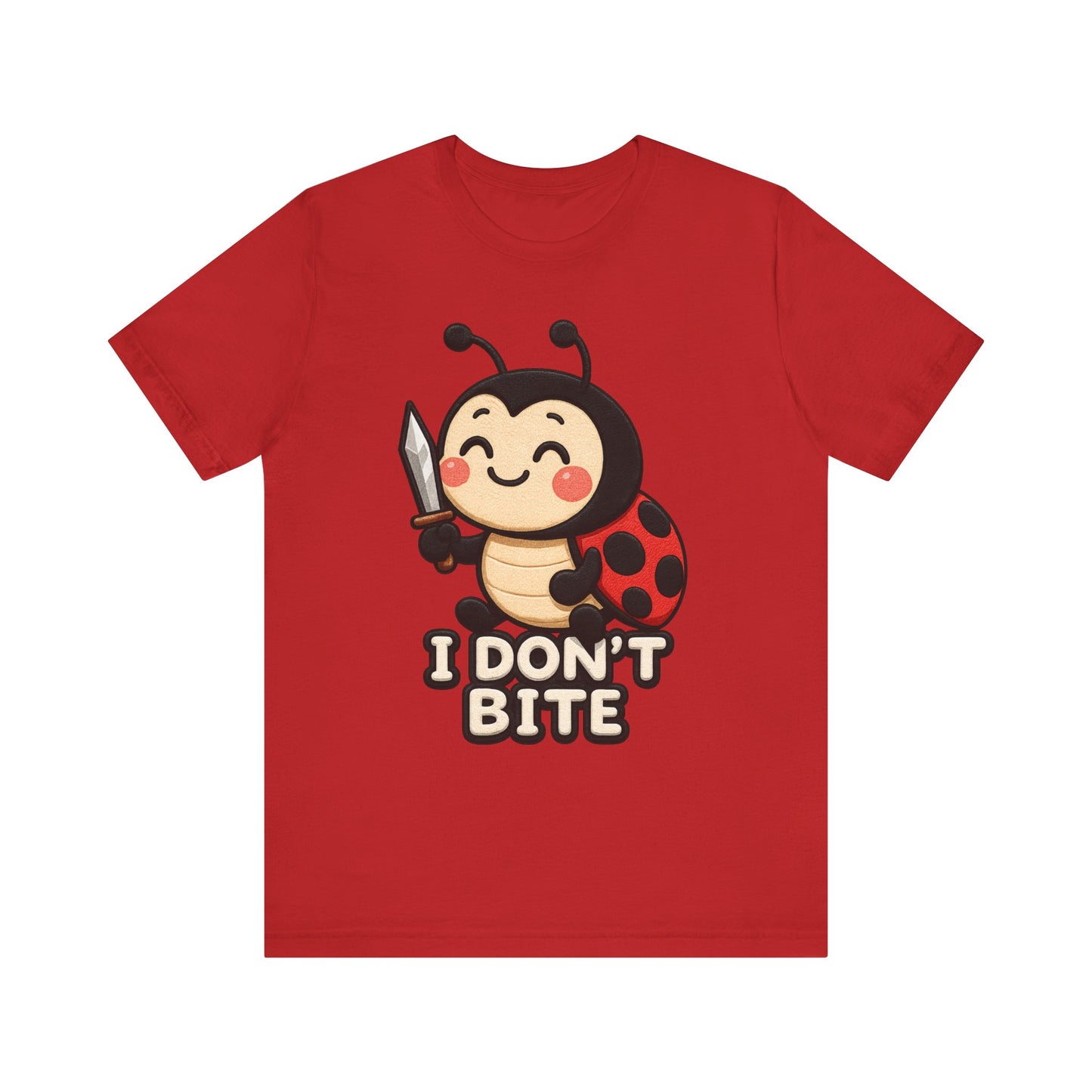 I Don't Bite Ladybug Tee — Cute Funny Insect Graphic T-Shirt