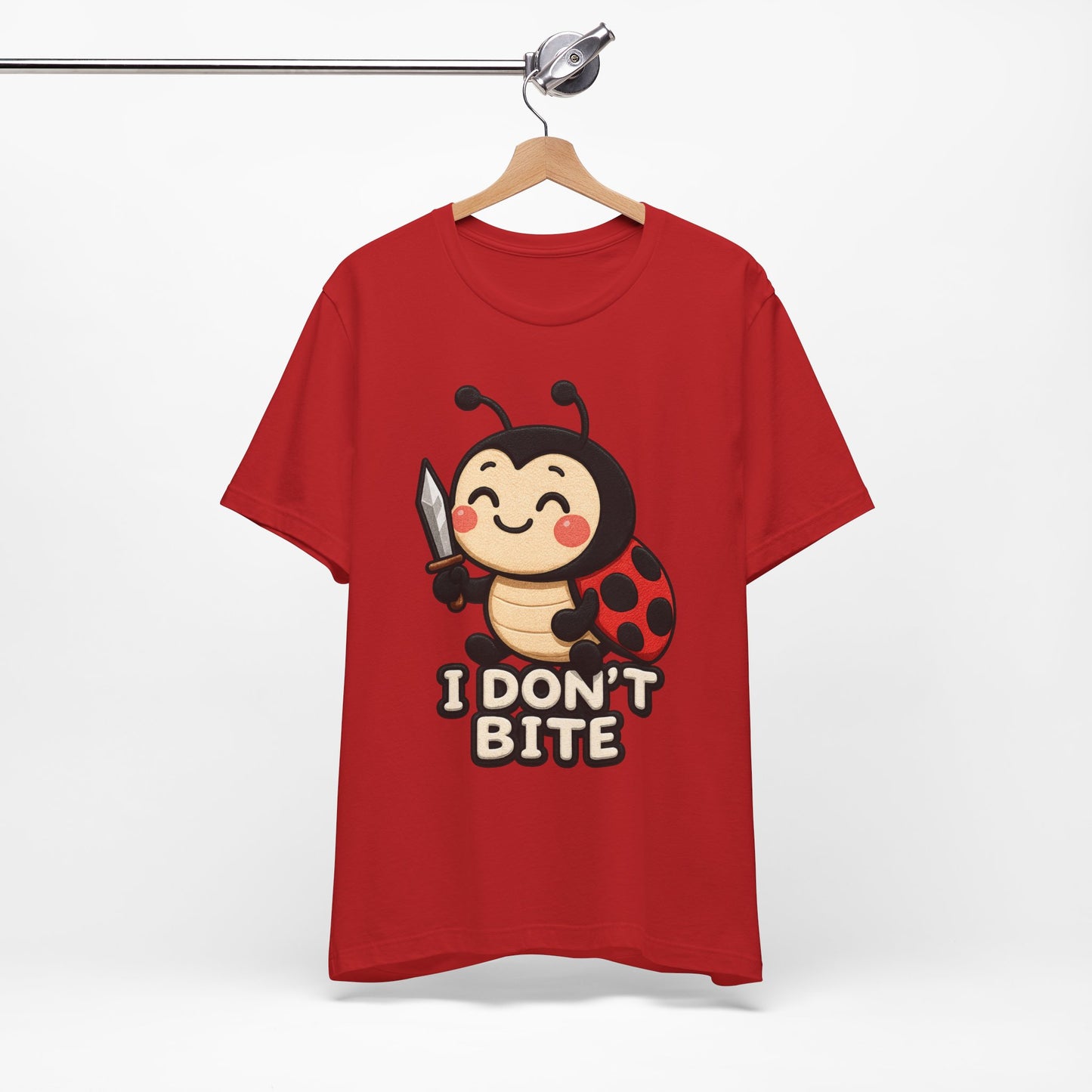 I Don't Bite Ladybug Tee — Cute Funny Insect Graphic T-Shirt